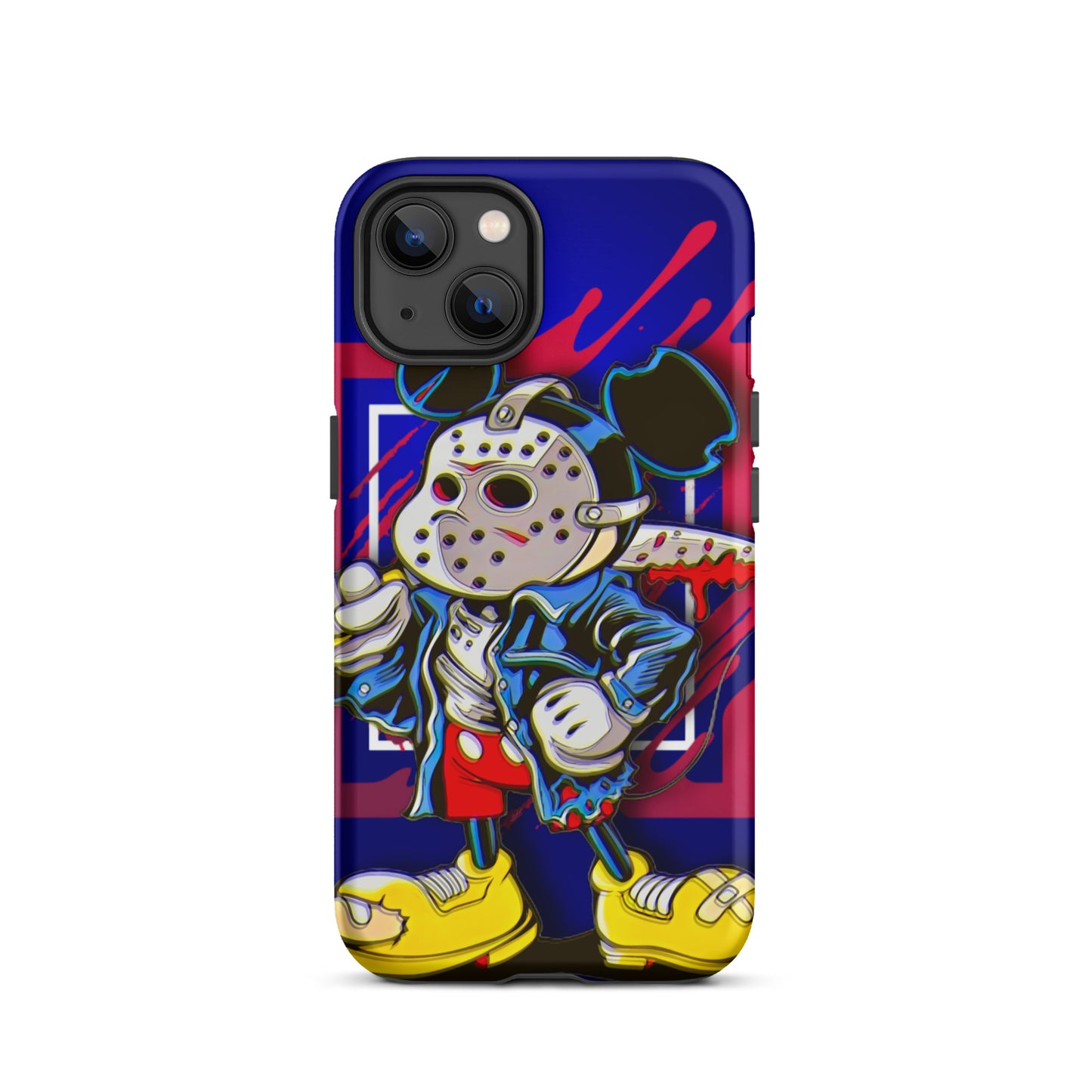 Designer Mickey-Mouse as Jason from Friday the 13th iPhone® Tough Case | Available for Most iPhone® Models | Wireless Charging Compatible