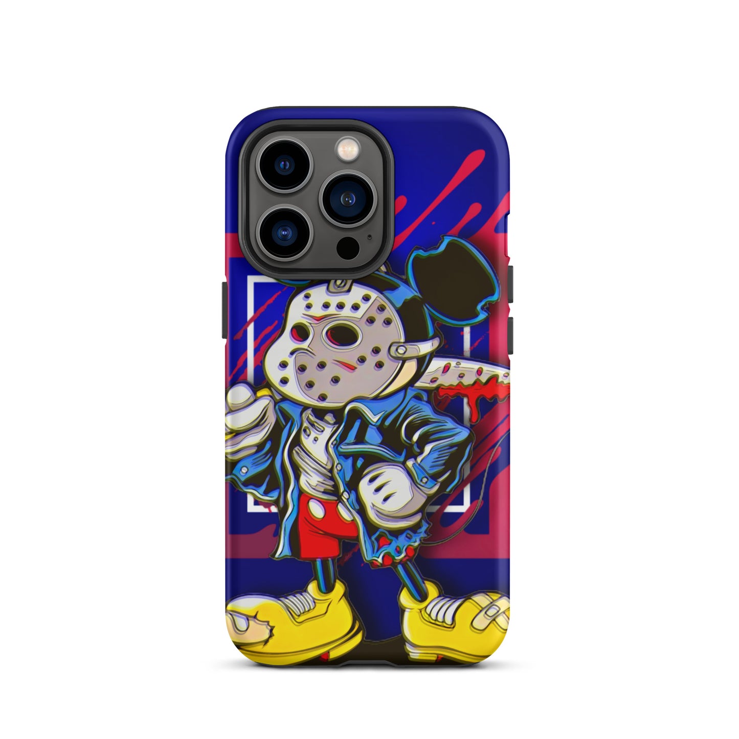 Designer Mickey-Mouse as Jason from Friday the 13th iPhone® Tough Case | Available for Most iPhone® Models | Wireless Charging Compatible