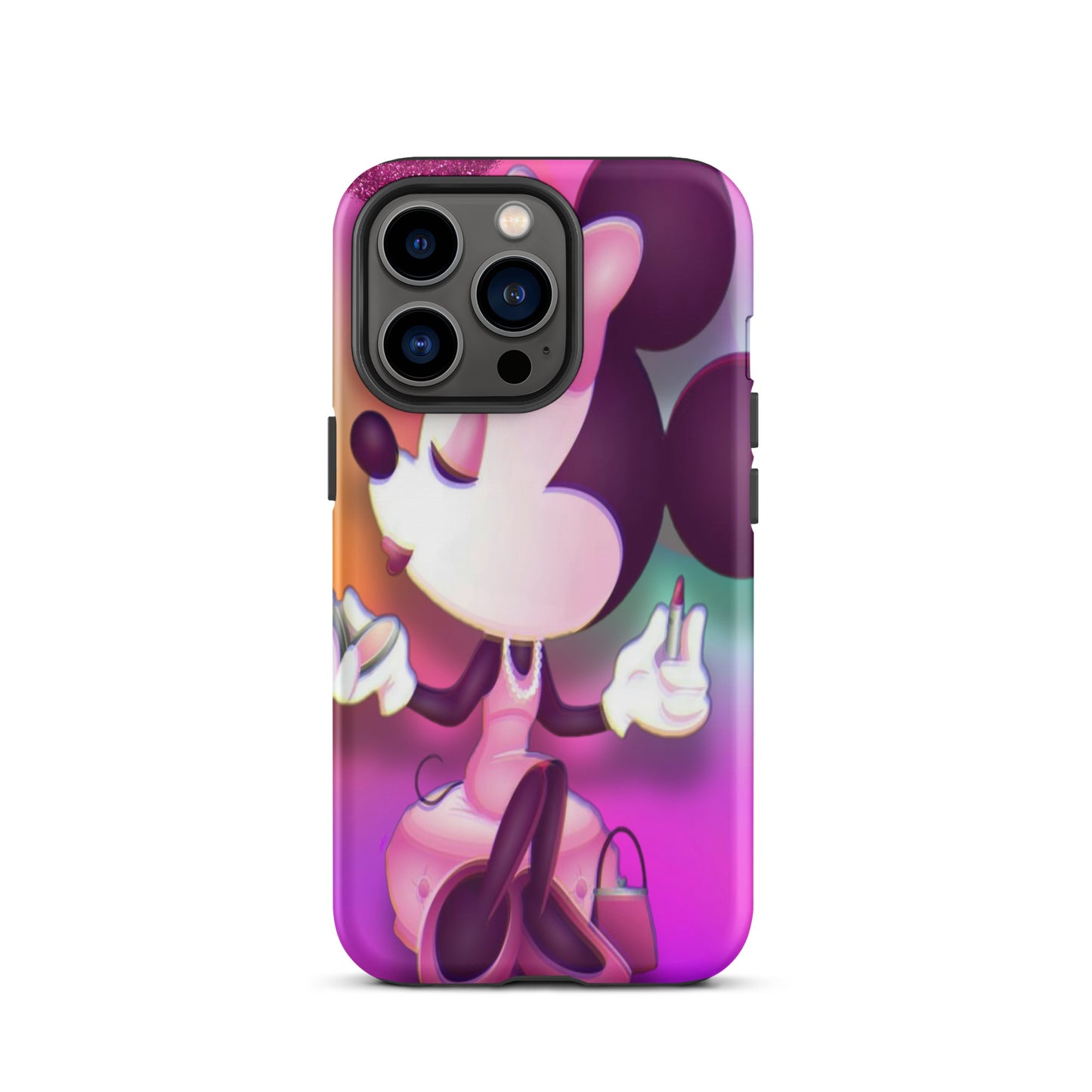 Designer Minnie-Mouse iPhone® Tough Case | Available for Most iPhone® Models | Wireless Charging Compatible