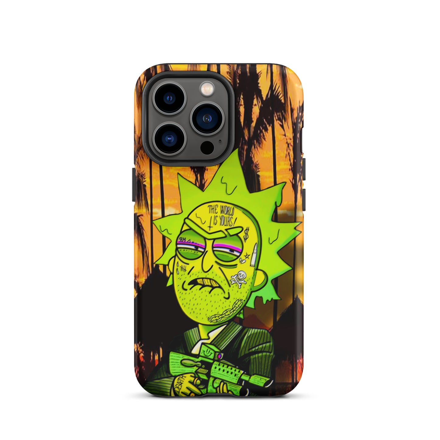 Designer Rick and Morty iPhone® Tough Case | Available for Most iPhone® Models | Wireless Charging Compatible