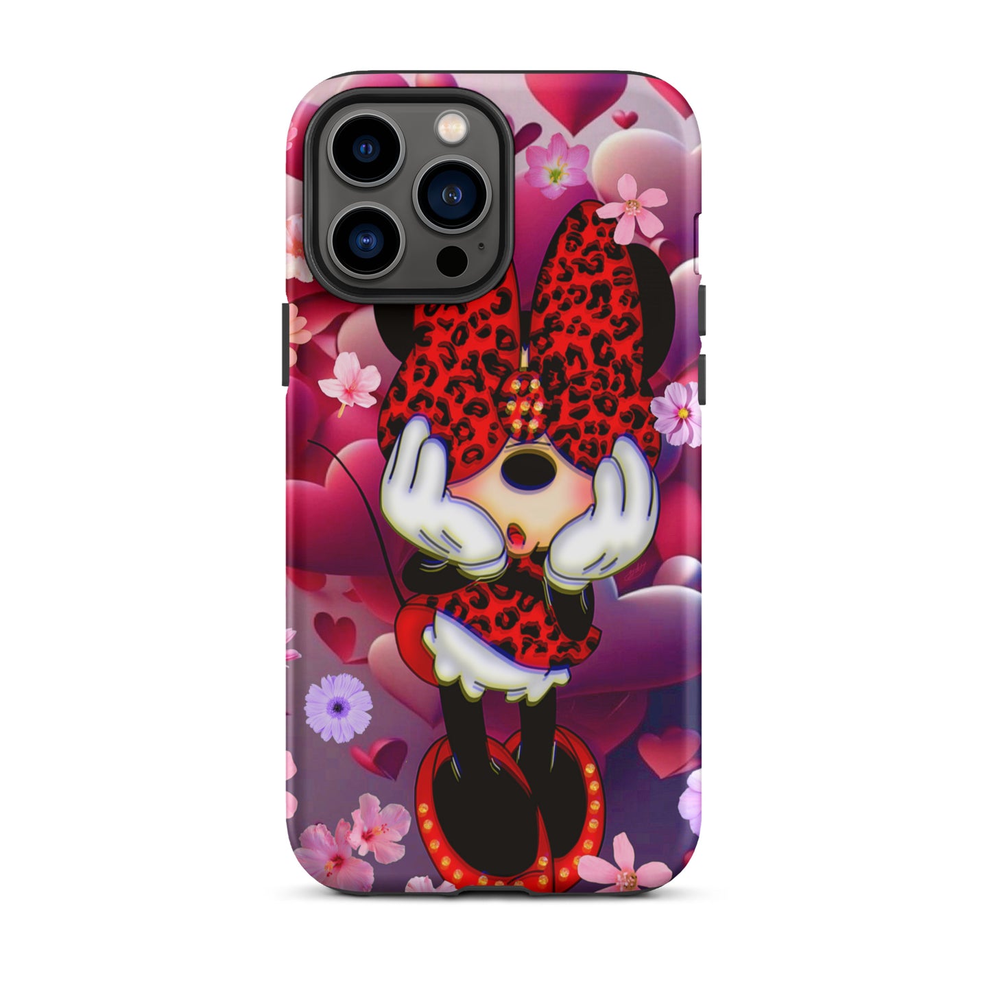 Designer Minnie-Mouse iPhone® Tough Case | Available for Most iPhone® Models | Wireless Charging Compatible