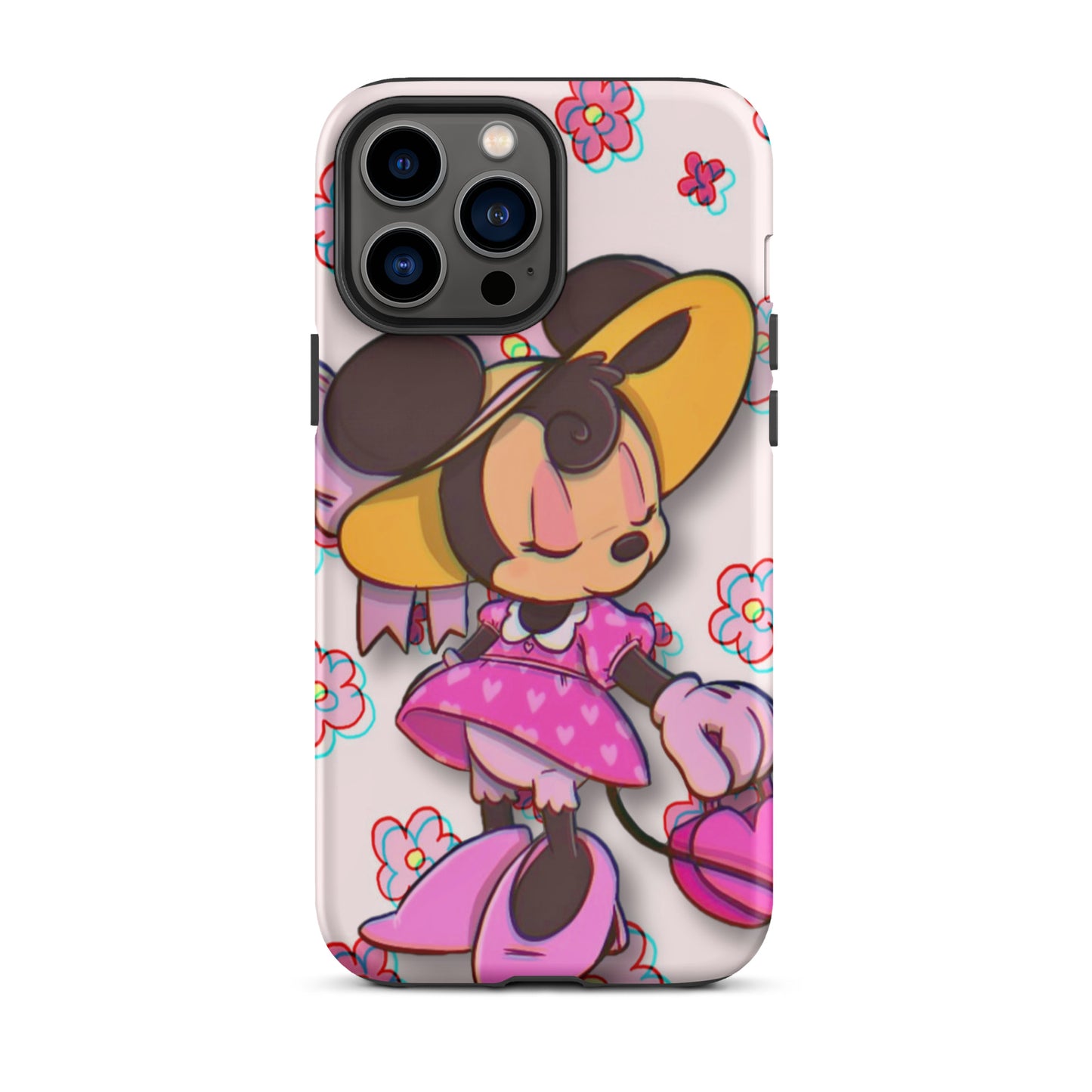 Designer Minnie-Mouse iPhone® Tough Case | Available for Most iPhone® Models | Wireless Charging Compatible