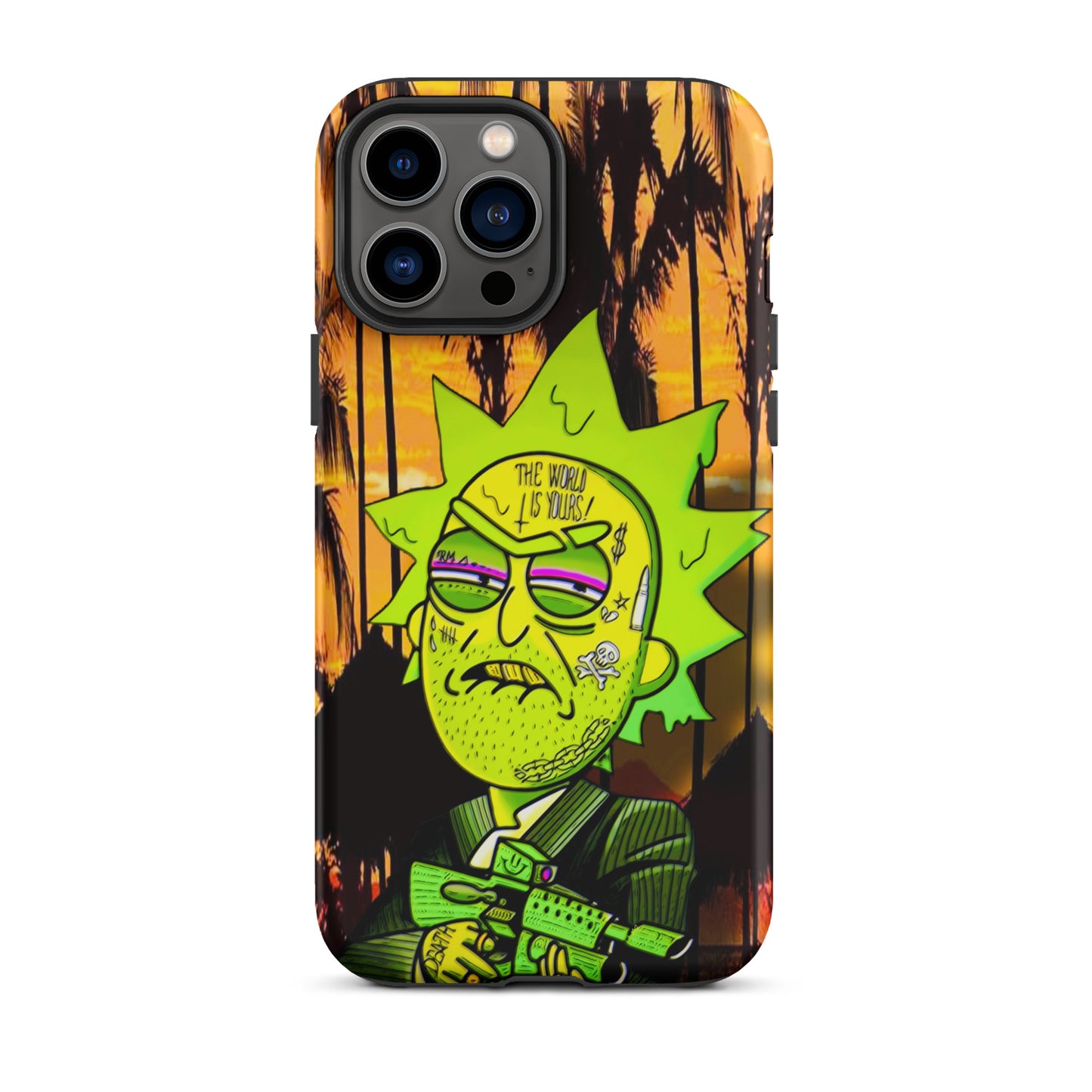 Designer Rick and Morty iPhone® Tough Case | Available for Most iPhone® Models | Wireless Charging Compatible