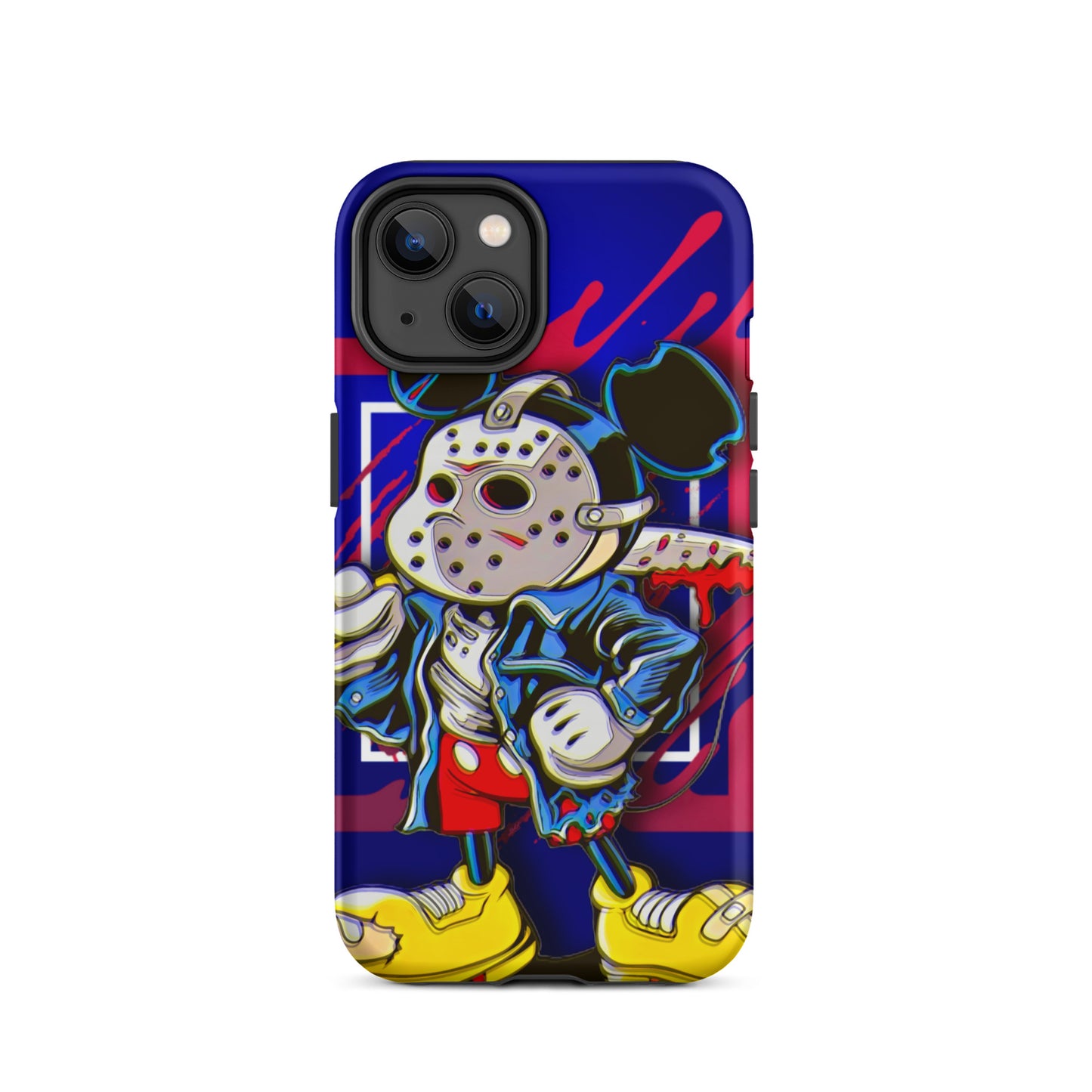 Designer Mickey-Mouse as Jason from Friday the 13th iPhone® Tough Case | Available for Most iPhone® Models | Wireless Charging Compatible