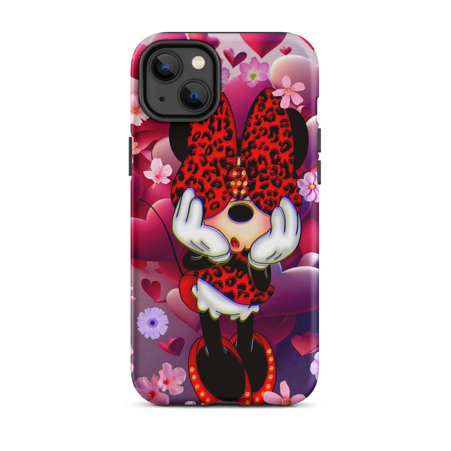 Designer Minnie-Mouse iPhone® Tough Case | Available for Most iPhone® Models | Wireless Charging Compatible