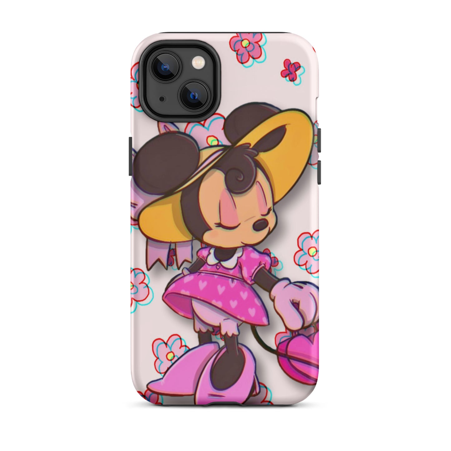 Designer Minnie-Mouse iPhone® Tough Case | Available for Most iPhone® Models | Wireless Charging Compatible