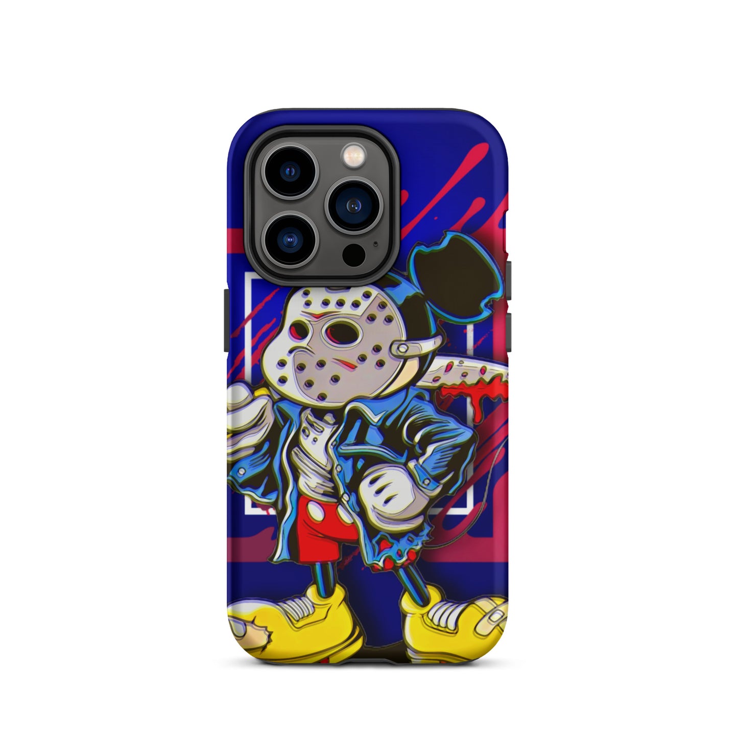 Designer Mickey-Mouse as Jason from Friday the 13th iPhone® Tough Case | Available for Most iPhone® Models | Wireless Charging Compatible