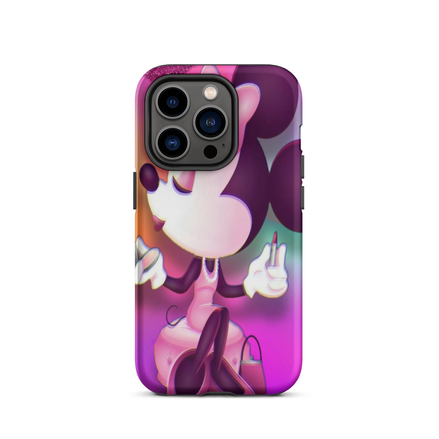 Designer Minnie-Mouse iPhone® Tough Case | Available for Most iPhone® Models | Wireless Charging Compatible