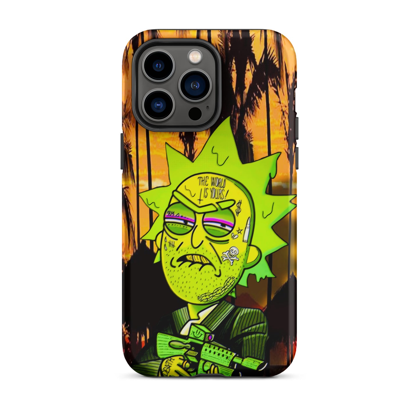 Designer Rick and Morty iPhone® Tough Case | Available for Most iPhone® Models | Wireless Charging Compatible