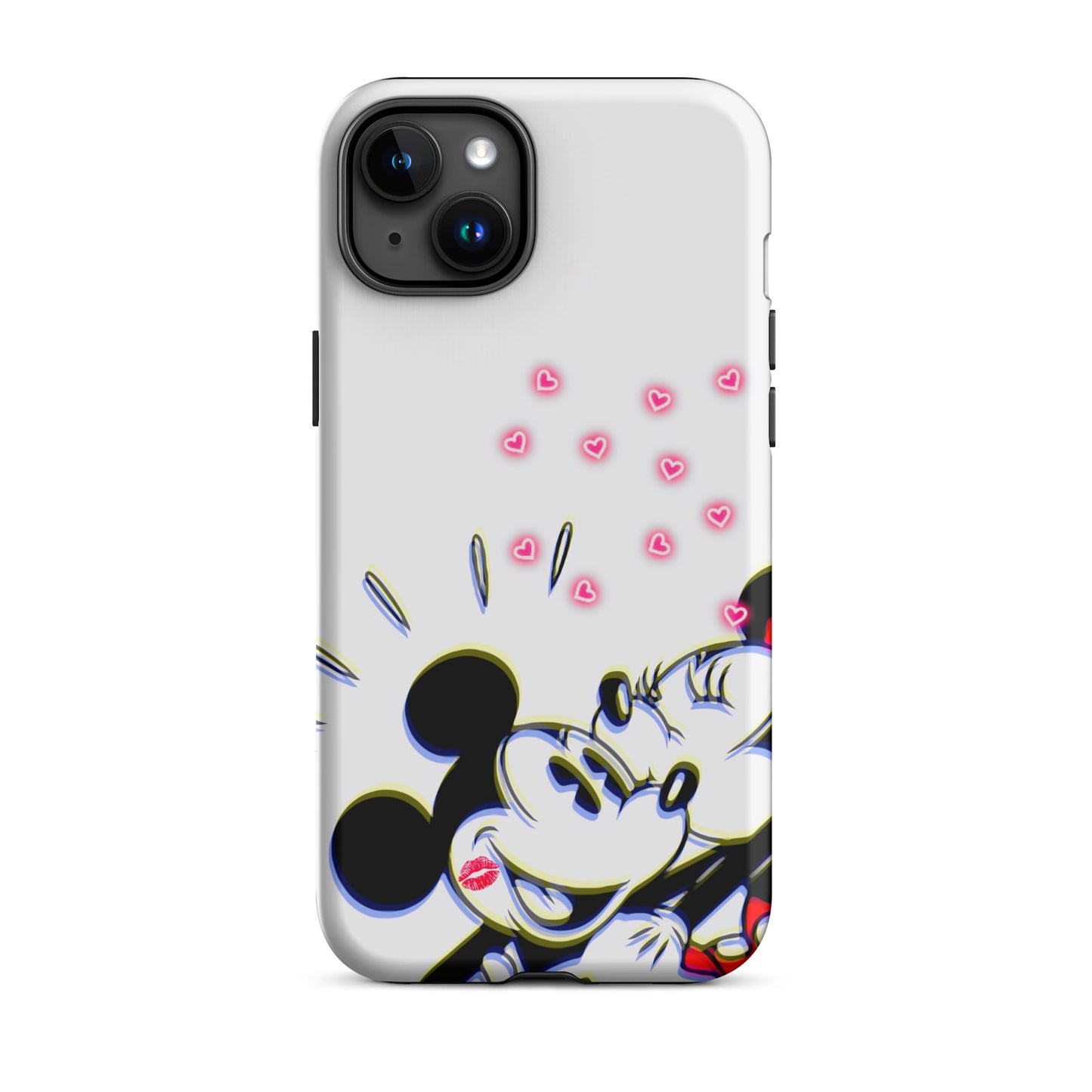 Designer Mickey-Mouse and Minnie-Mouse iPhone® Tough Case | Available for Most iPhone® Models | Wireless Charging Compatible