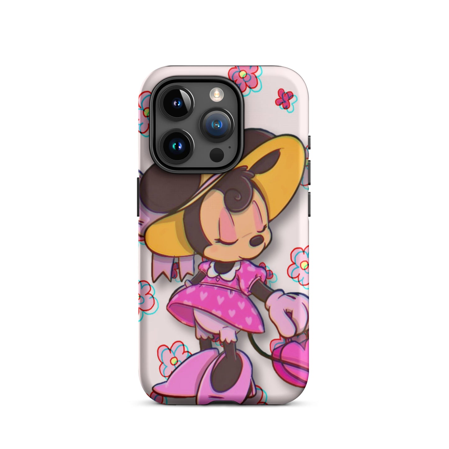 Designer Minnie-Mouse iPhone® Tough Case | Available for Most iPhone® Models | Wireless Charging Compatible