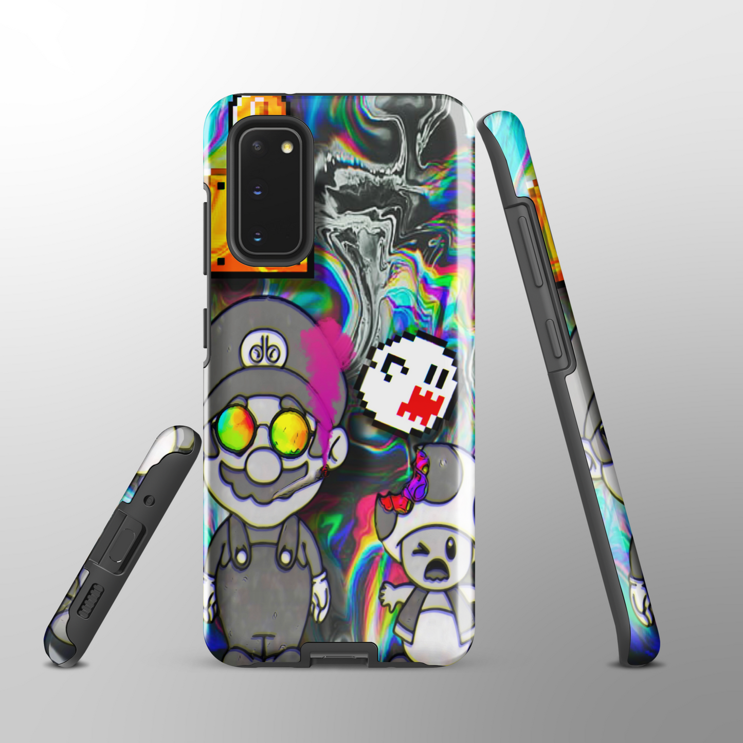 Designer Super-Mario and Toad Samsung® Tough Case | Available for Most Samsung® Models | Glossy or Matte Print Options