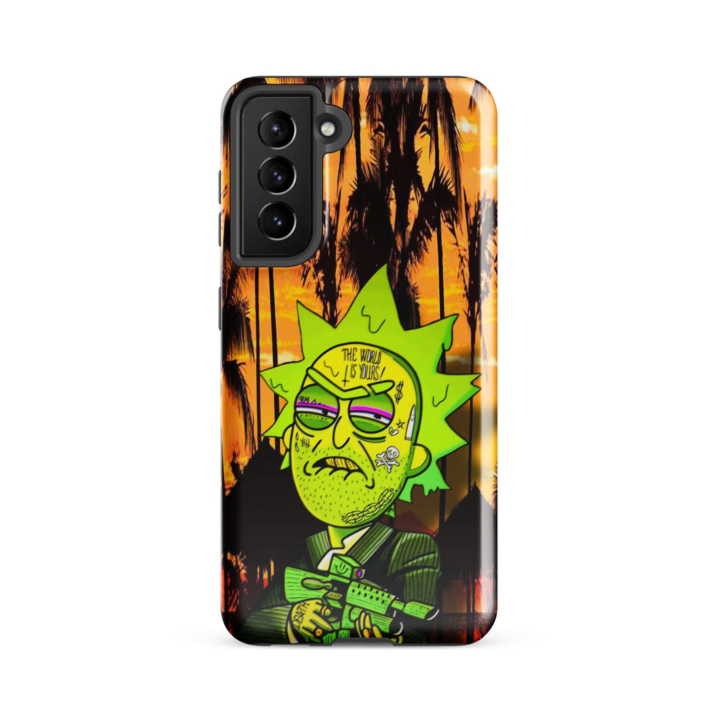 Designer Rick and Morty Samsung® Tough Case | Available for Most Samsung® Models | Glossy or Matte Print Options