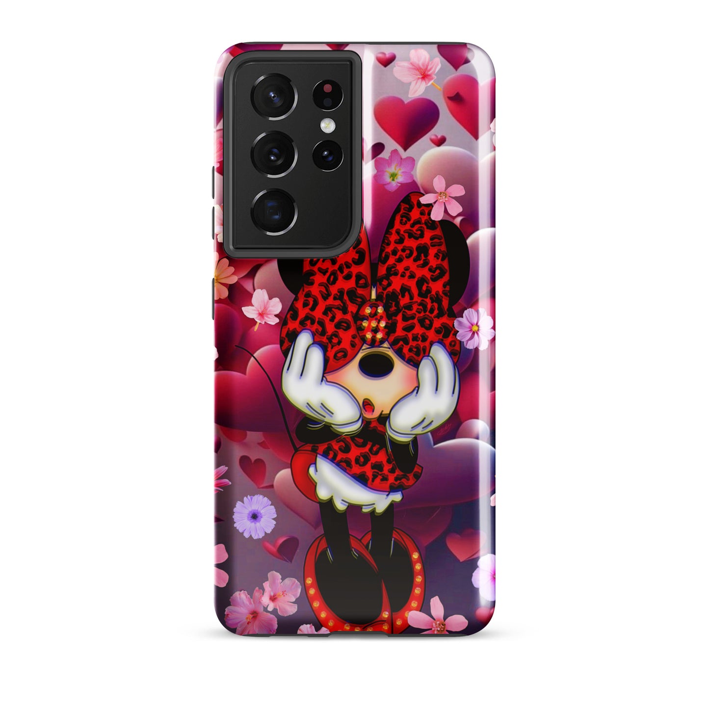 Designer Minnie-Mouse Samsung® Tough Case | Available for Most Samsung® Models | Glossy or Matte Print Options