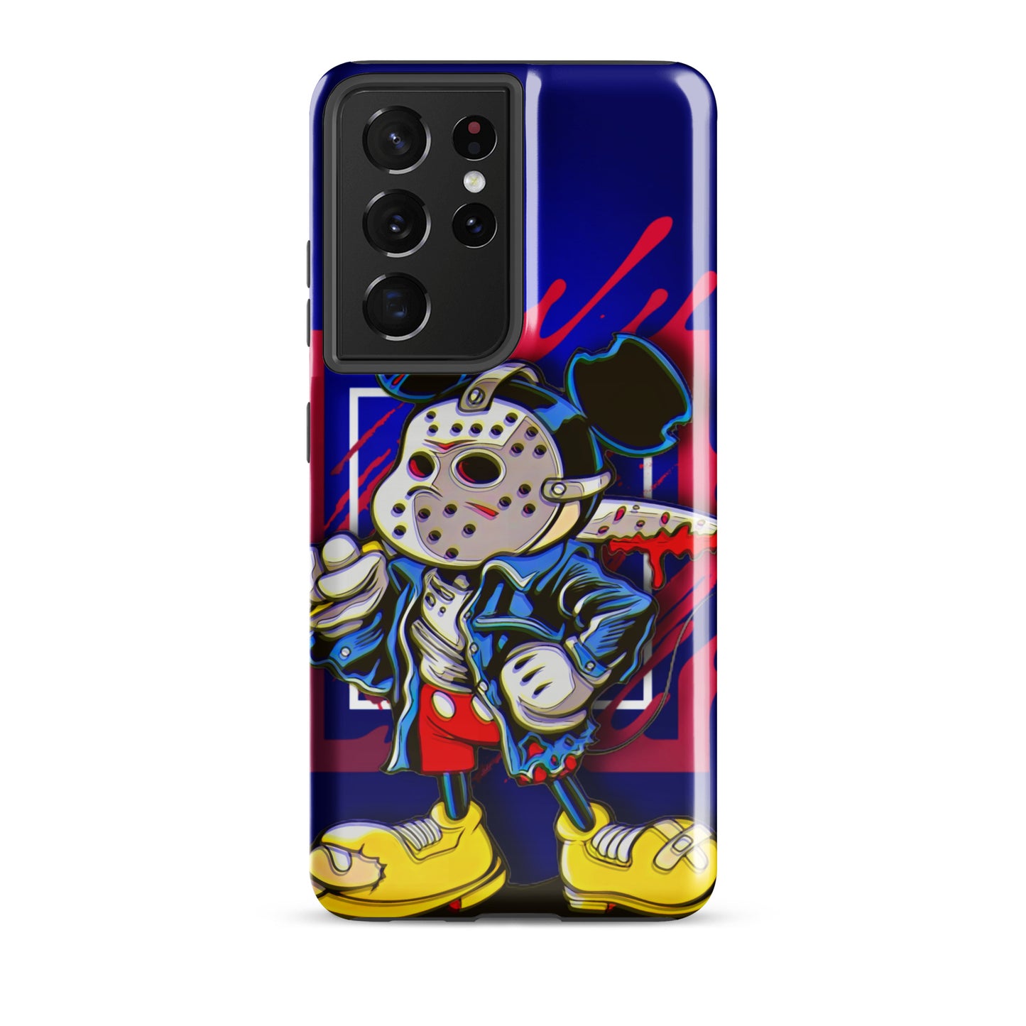 Designer Mickey-Mouse as Jason from Friday the 13th Samsung® Tough Case | Available for Most Samsung® Models | Glossy or Matte Print Options