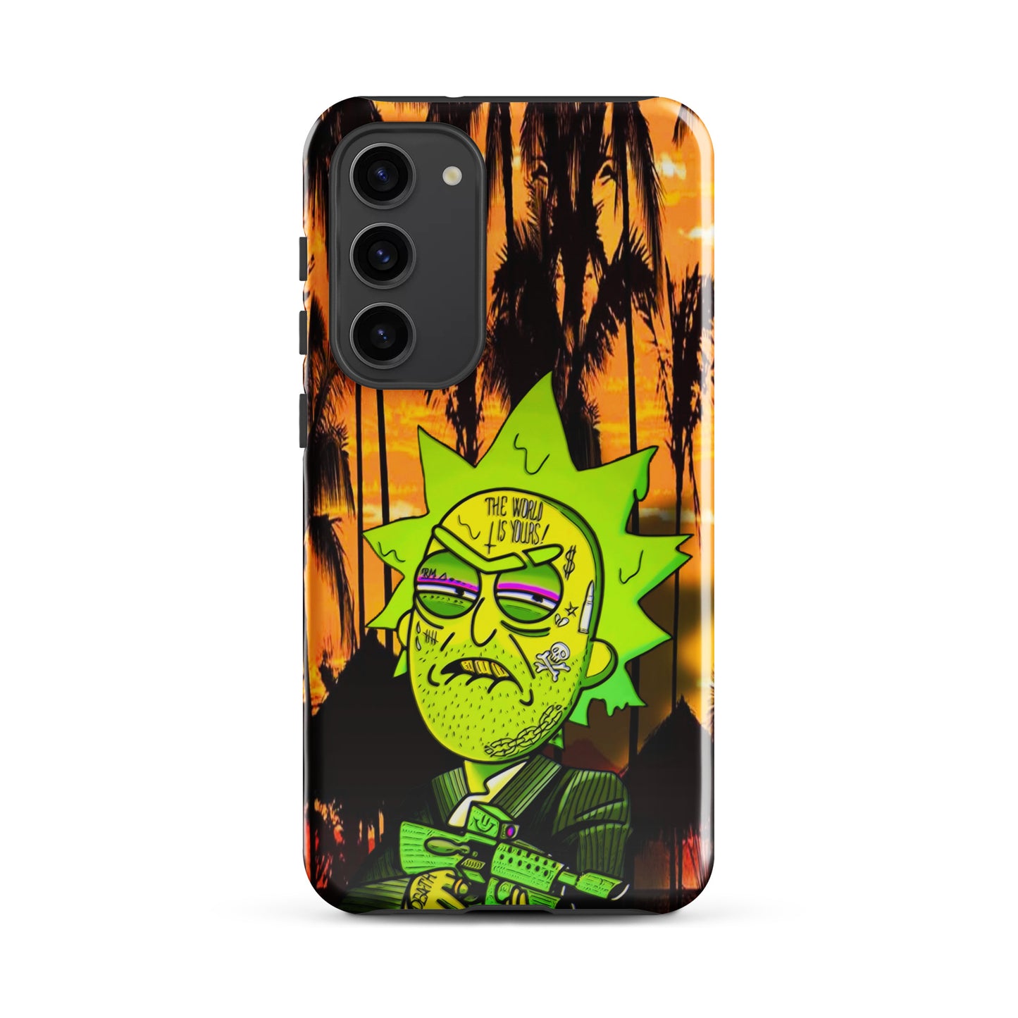 Designer Rick and Morty Samsung® Tough Case | Available for Most Samsung® Models | Glossy or Matte Print Options