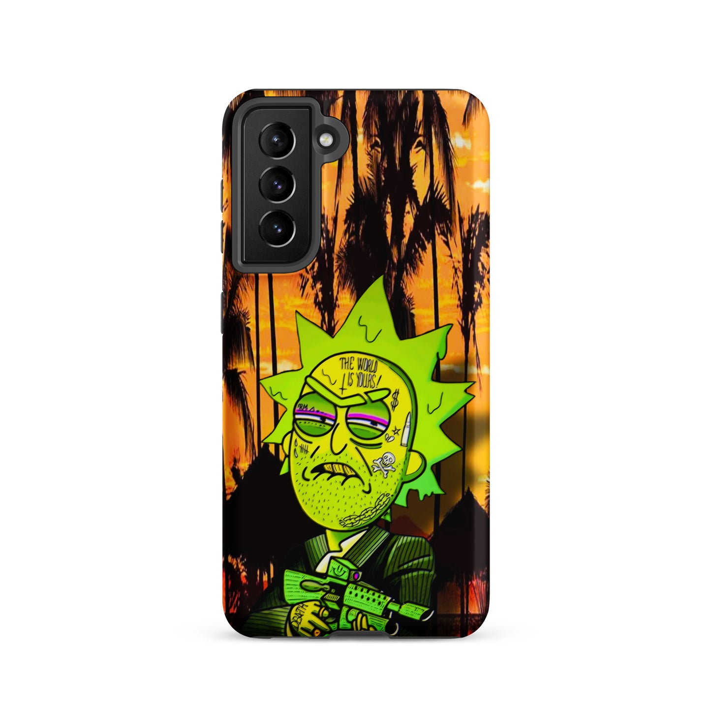 Designer Rick and Morty Samsung® Tough Case | Available for Most Samsung® Models | Glossy or Matte Print Options