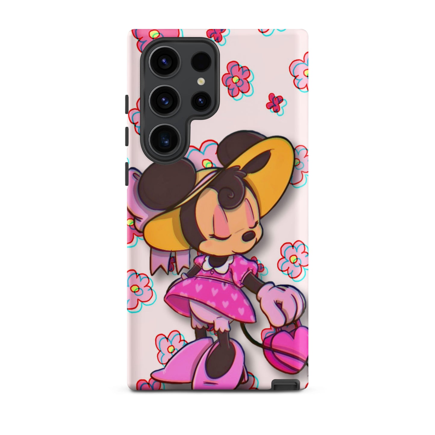 Designer Minnie-Mouse Samsung® Tough Case | Available for Most Samsung® Models | Glossy or Matte Print Options