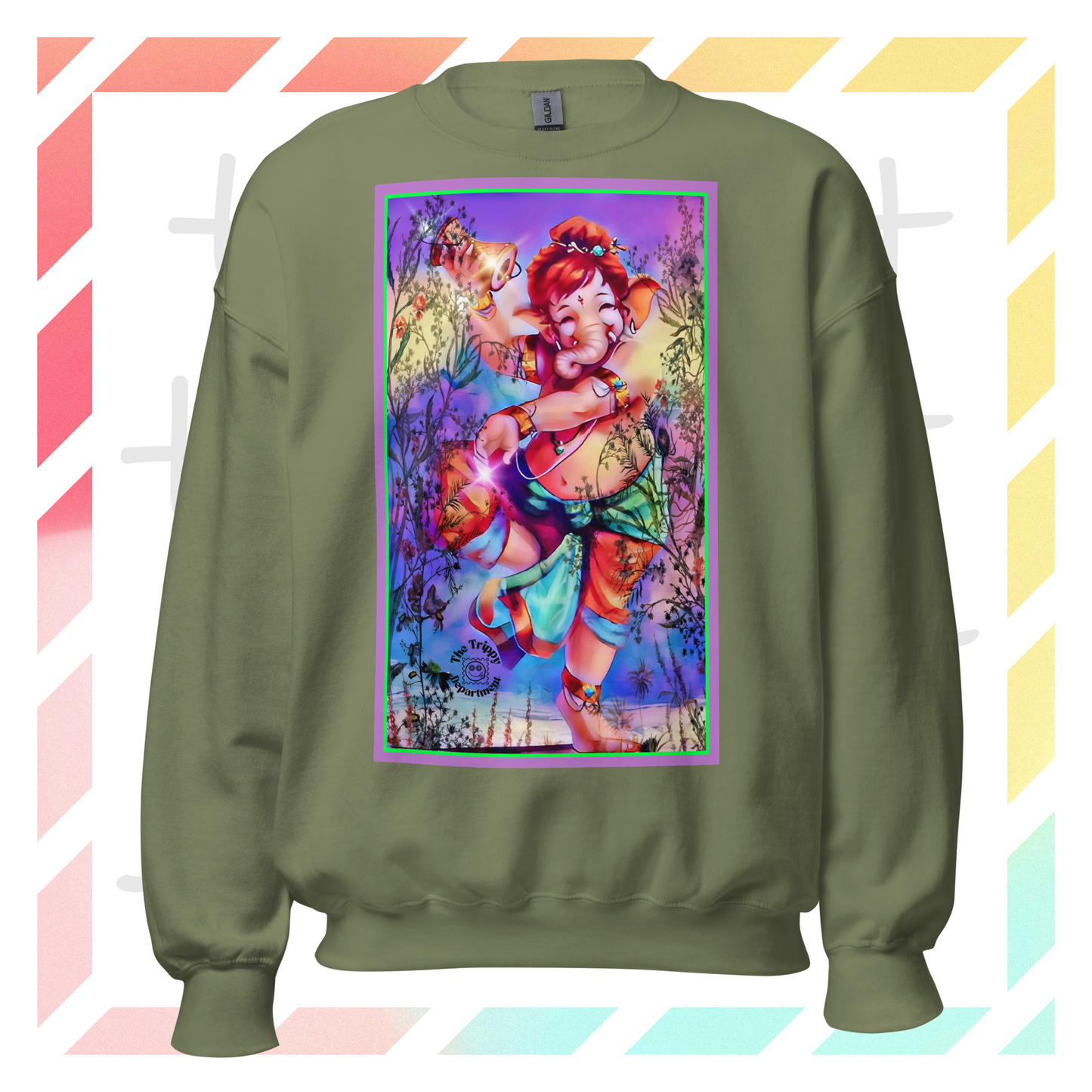 Ganesh Dancing Sweatshirt | Available in Multiple Colors