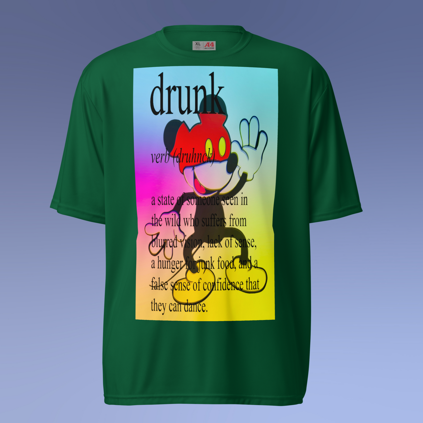 Designer Mickey-Mouse Athletic T-Shirt | Available in Multiple Colors | Design on Front & Back