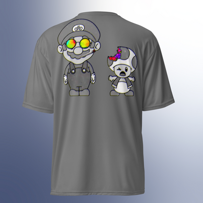 Designer Super-Mario and Toad Athletic T-Shirt | Available in Multiple Colors | Design on Front & Back