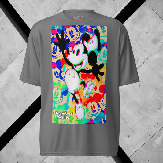 Mickey-Mouse Athletic T-Shirt | 3D Glitch Effect | Available in Multiple Colors