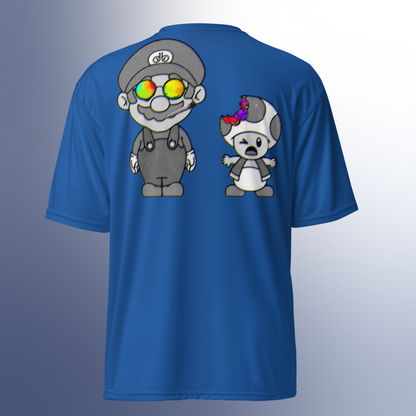 Designer Super-Mario and Toad Athletic T-Shirt | Available in Multiple Colors | Design on Front & Back