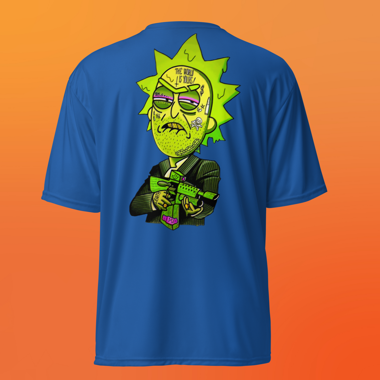 Designer Rick and Morty Athletic T-Shirt | Available in Multiple Colors | Design on Front & Back