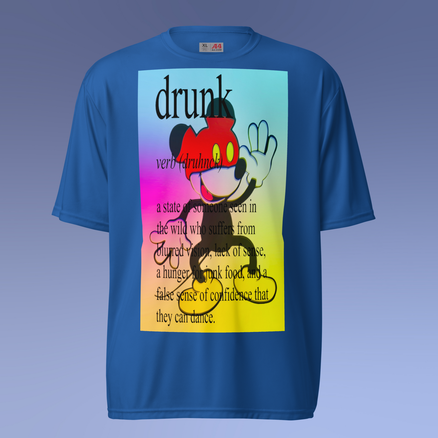 Designer Mickey-Mouse Athletic T-Shirt | Available in Multiple Colors | Design on Front & Back