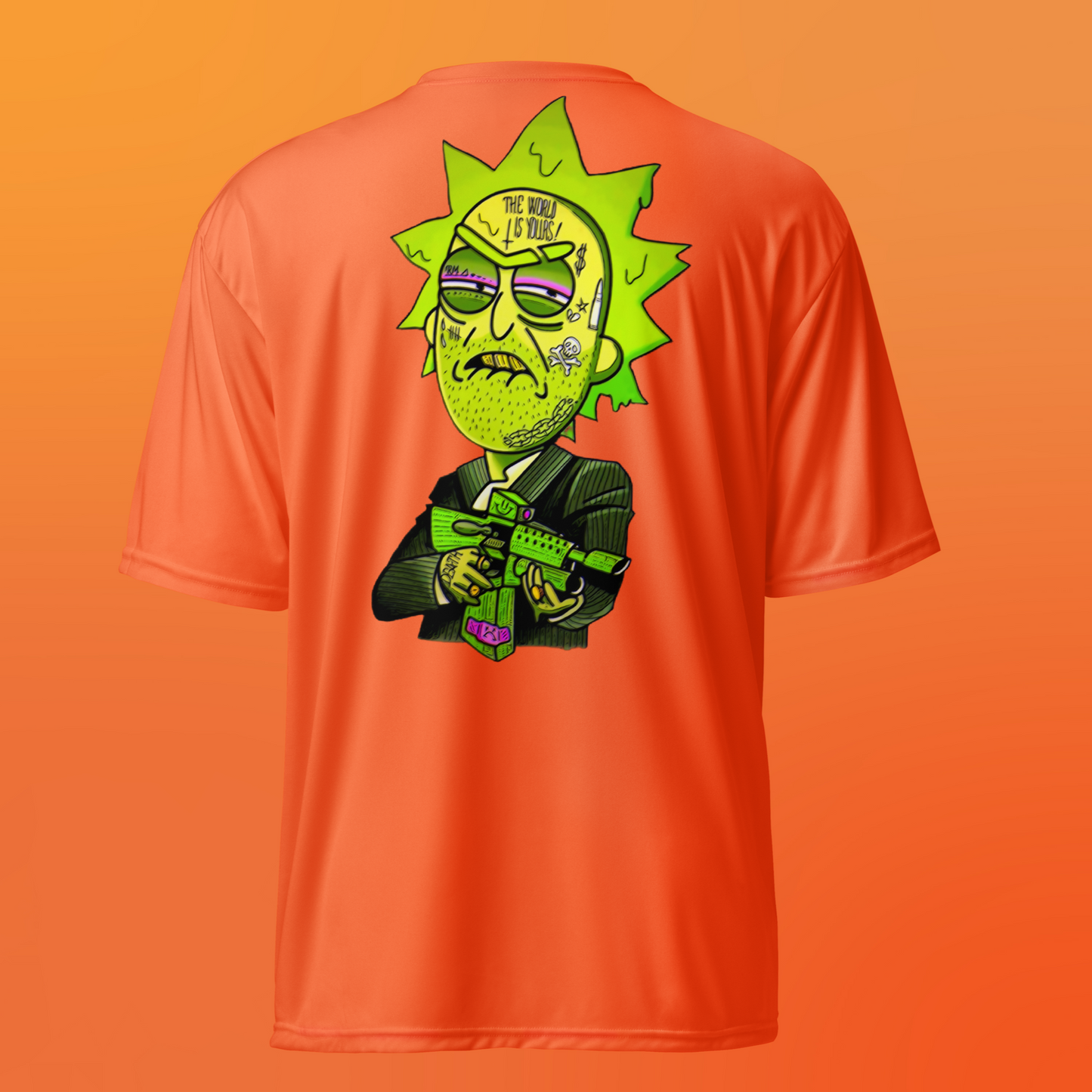 Designer Rick and Morty Athletic T-Shirt | Available in Multiple Colors | Design on Front & Back