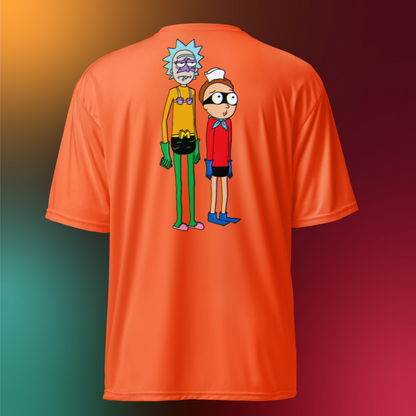 Designer Rick and Morty Athletic T-Shirt | Available in Multiple Colors | Design on Front & Back