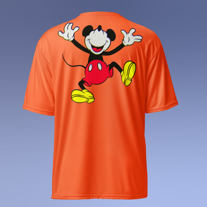 Designer Mickey-Mouse Athletic T-Shirt | Available in Multiple Colors | Design on Front & Back