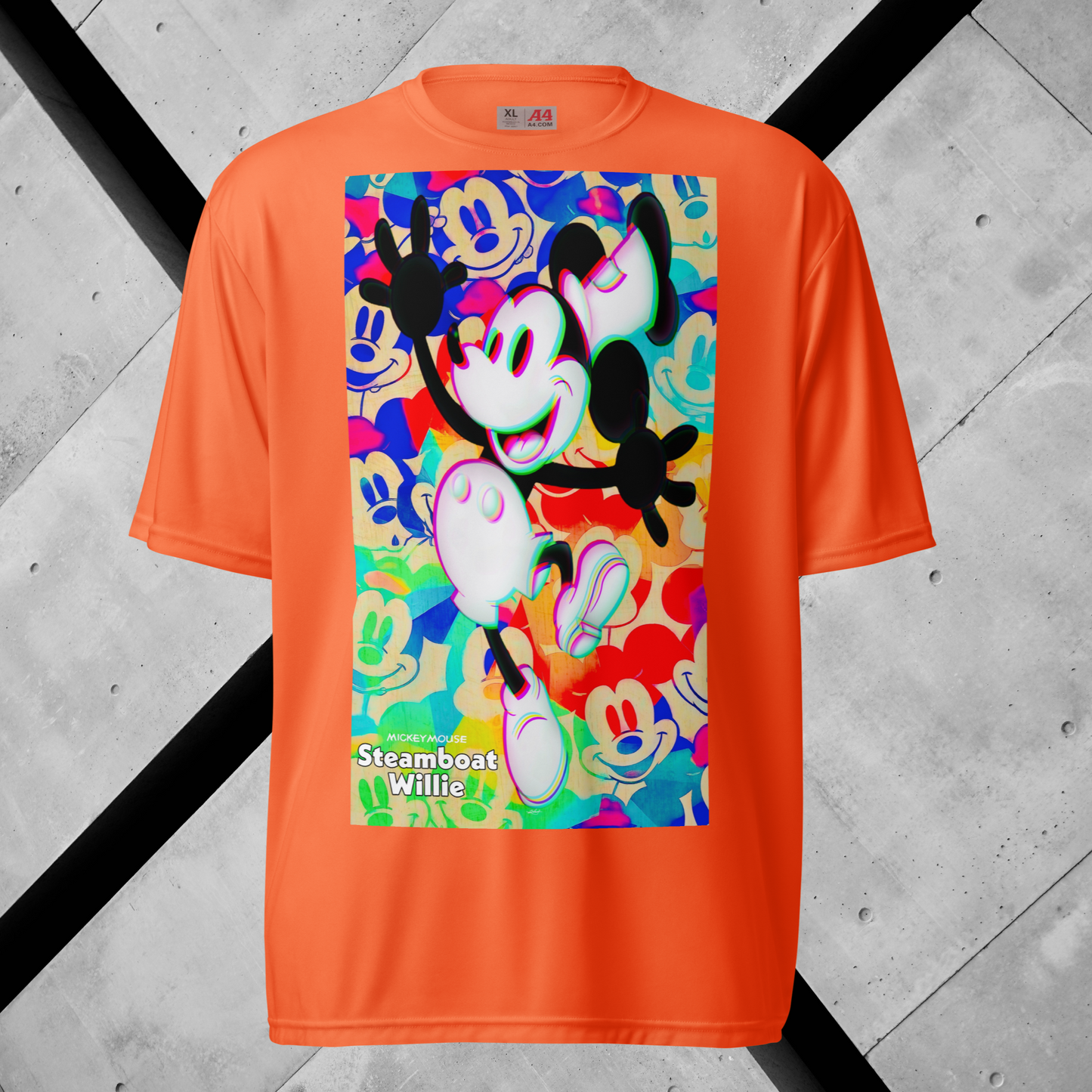 Mickey-Mouse Athletic T-Shirt | 3D Glitch Effect | Available in Multiple Colors