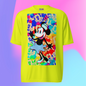 Minnie-Mouse Athletic T-Shirt | 3D Glitch Effect | Available in Multiple Colors