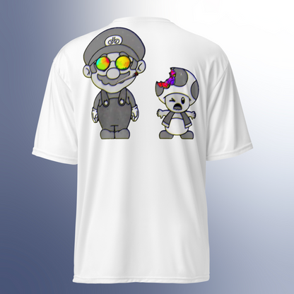 Designer Super-Mario and Toad Athletic T-Shirt | Available in Multiple Colors | Design on Front & Back