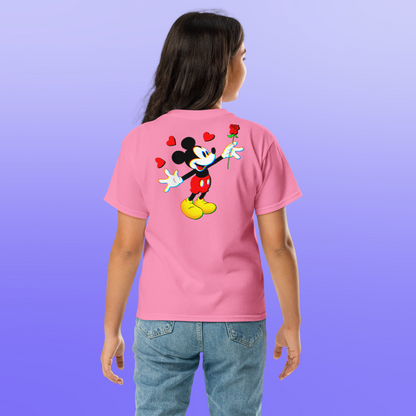 Designer Minnie-Mouse Youth Classic Tee| Available in Multiple Colors | Design on Front & Back