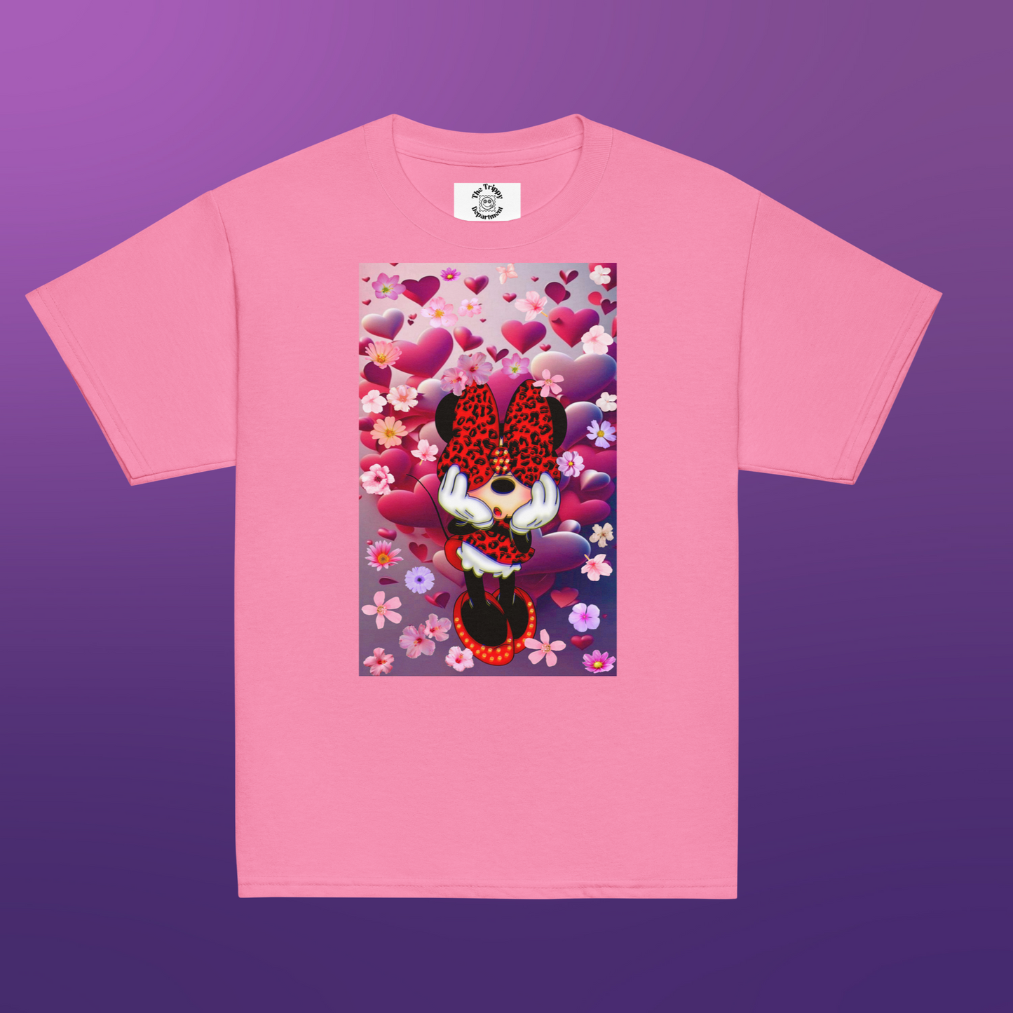 Designer Minnie-Mouse Youth Classic Tee| Available in Multiple Colors | Design on Front & Back