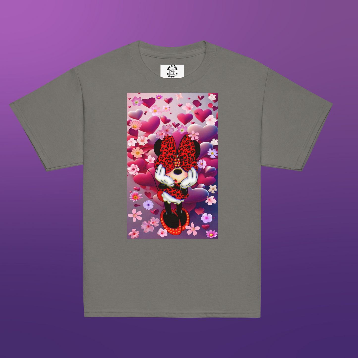 Designer Minnie-Mouse Youth Classic Tee| Available in Multiple Colors | Design on Front & Back