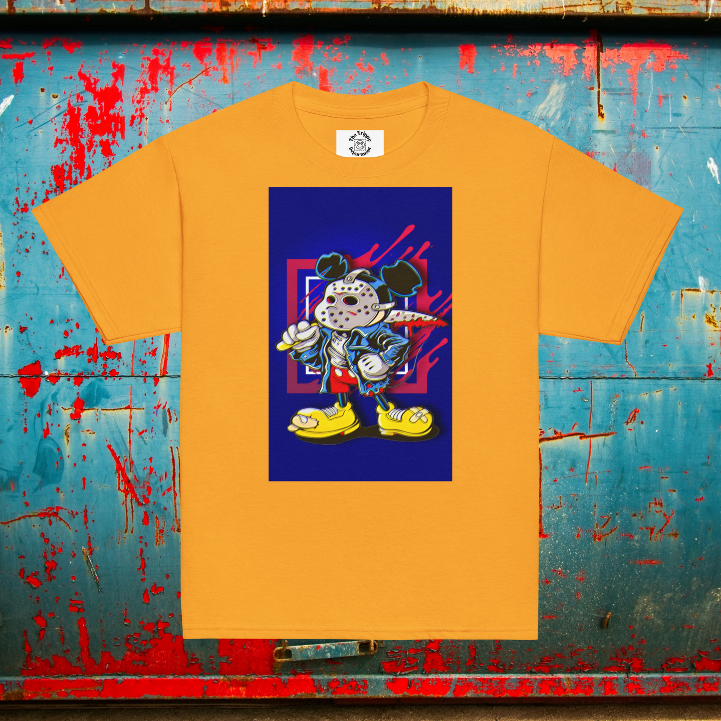 Designer Mickey-Mouse as Jason from Friday the 13th Youth Classic Tee| Available in Multiple Colors | Design on Front & Back