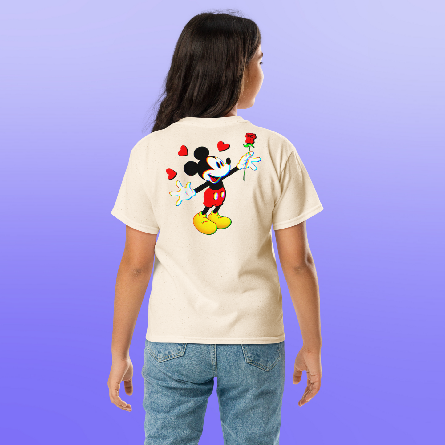 Designer Minnie-Mouse Youth Classic Tee| Available in Multiple Colors | Design on Front & Back