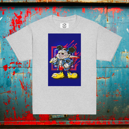 Designer Mickey-Mouse as Jason from Friday the 13th Youth Classic Tee| Available in Multiple Colors | Design on Front & Back