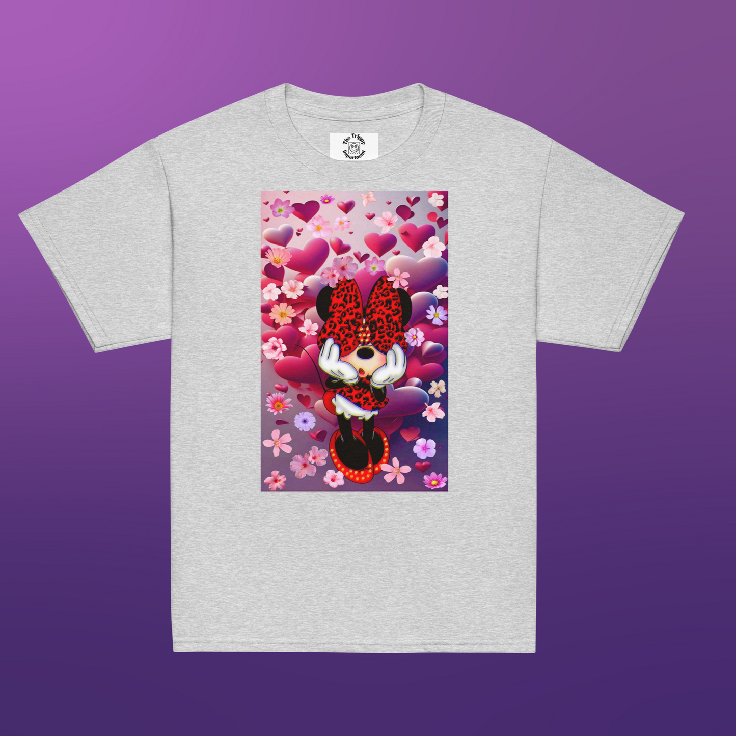 Designer Minnie-Mouse Youth Classic Tee| Available in Multiple Colors | Design on Front & Back