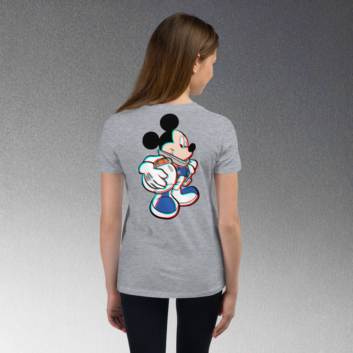 Designer Mickey-Mouse Youth Short Sleeve T-Shirt | Available in Multiple Colors  | Design on Front & Back