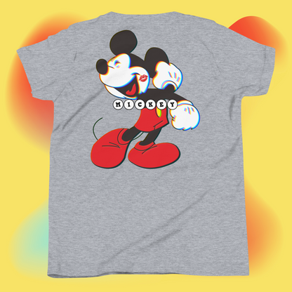 Designer Mickey-Mouse Youth Short Sleeve T-Shirt | Available in Multiple Colors | Design on Front & Back