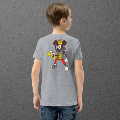 Designer Mickey-Mouse Youth Short Sleeve T-Shirt | Available in Multiple Colors | Design on Front & Back