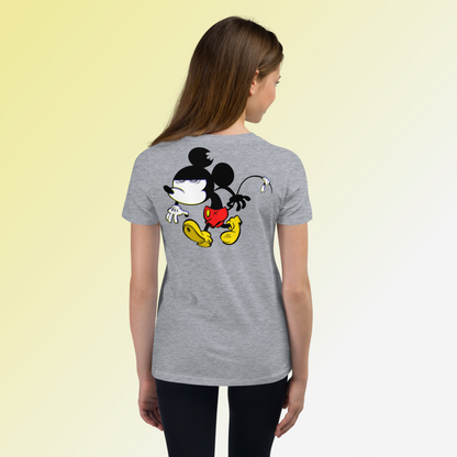 Designer Mickey-Mouse Youth Short Sleeve T-Shirt | Available in Multiple Colors | Design on Front & Back