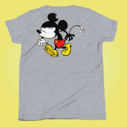 Designer Mickey-Mouse Youth Short Sleeve T-Shirt | Available in Multiple Colors | Design on Front & Back