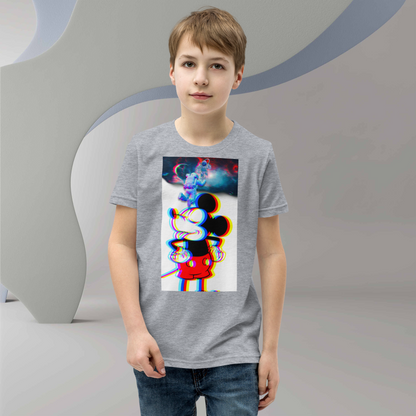 Designer Mickey-Mouse Youth Short Sleeve T-Shirt | Available in Multiple Colors  | Design on Front & Back