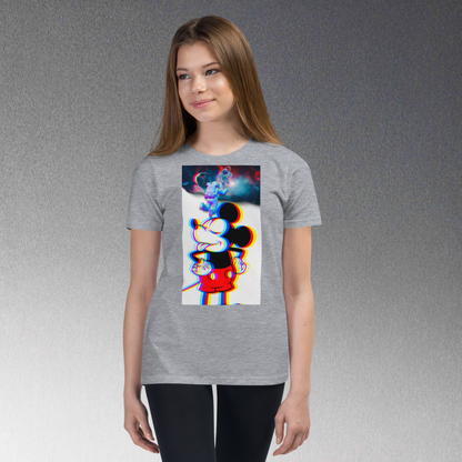 Designer Mickey-Mouse Youth Short Sleeve T-Shirt | Available in Multiple Colors  | Design on Front & Back