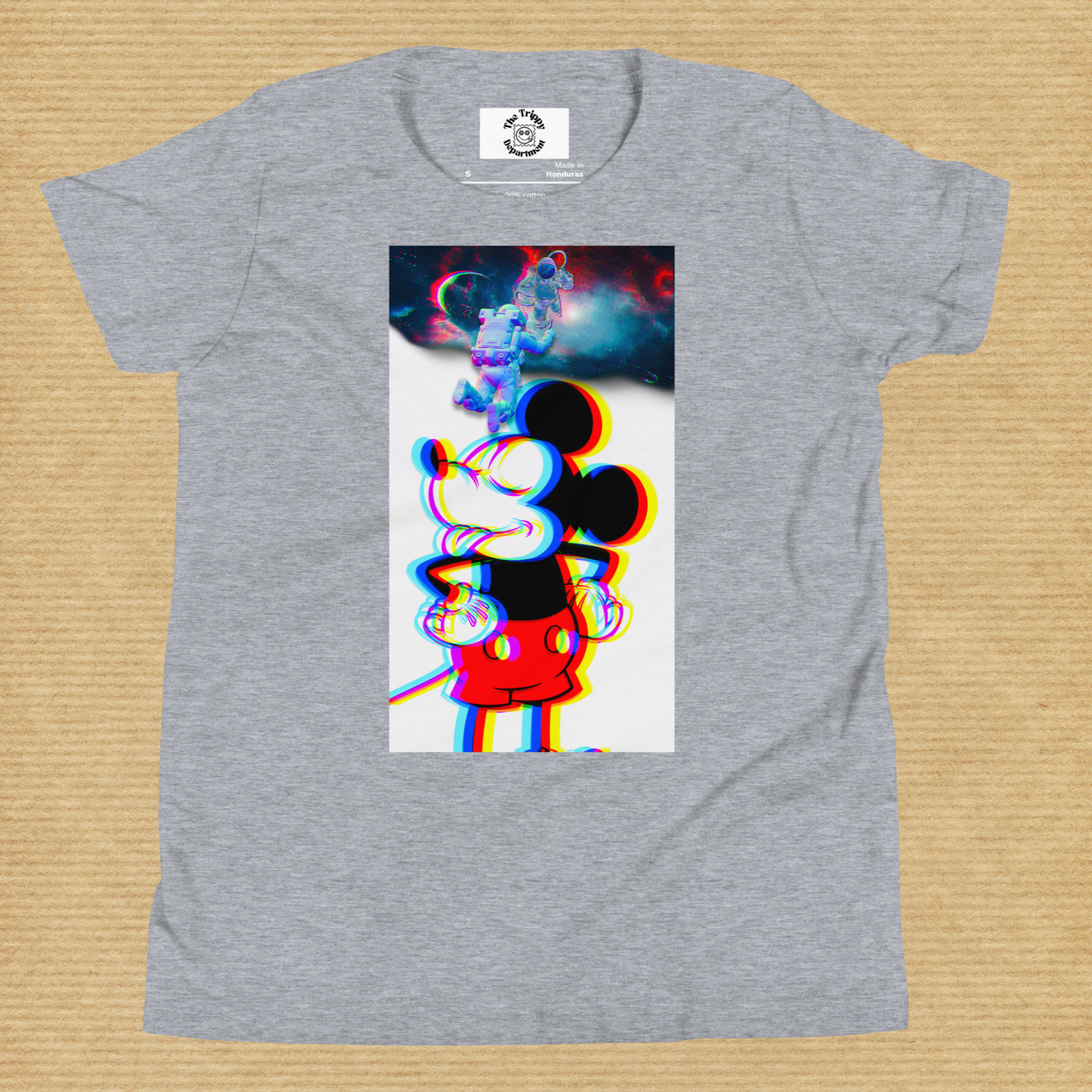 Designer Mickey-Mouse Youth Short Sleeve T-Shirt | Available in Multiple Colors  | Design on Front & Back